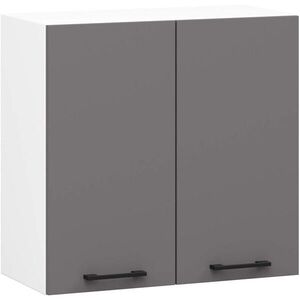RAUMHIRSCH FURNITURE ZÁVESNÁ SKRÍŇ Biela, grafitovo šedá 58/60/30 vyobraziť