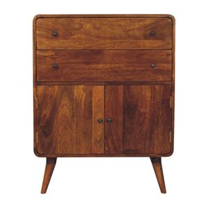 Artisan Furniture KOMODA Curved Nordic Charm, hnedá vyobraziť