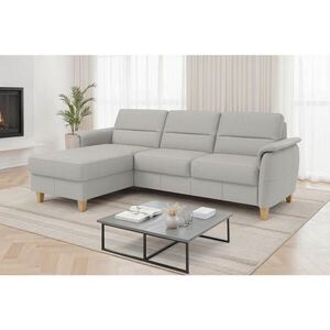 Sit & More ROHOVÁ SEDAČKA, koža, svetlosivá vyobraziť