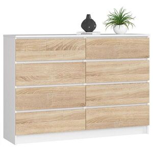 RAUMHIRSCH FURNITURE KOMODA Biela, dub Sonoma 99/138/40 vyobraziť
