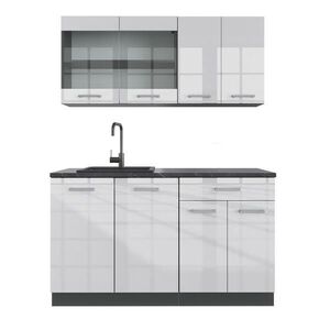 Vicco JEDNOLÔŽKOVÁ KUCHYŇA R-Line Biely vysoký lesk 140 cm bez pracovnej dosky vyobraziť
