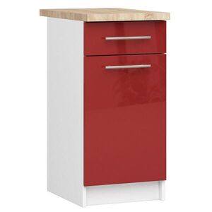 RAUMHIRSCH FURNITURE SKRÍŇKA Biela, Červená lesklá 85/40/46 vyobraziť