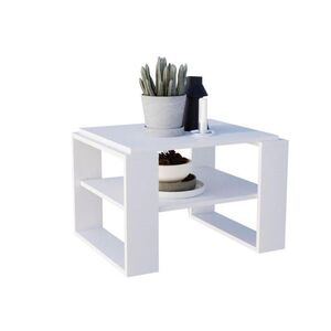CraftPAK KONZOLOVÝ STOLÍK z drevotriesky, obdĺžnikový, stabilný, biely, 44/54/63 cm vyobraziť