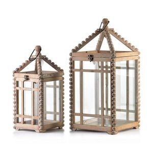 Mondex LUCERNA Lokke súprava 2 ks béžová 26x26x55 cm drevo vyobraziť
