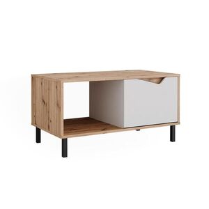 Vicco KONFERENČNÝ STOLÍK Marelle Biely/remeselník 90 x 50 cm s 1 dverami vyobraziť