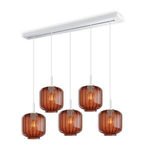 s.luce VELO jedálenská stolová lampa 5-plamienková 160cm vrchnák Ø 20cm vyobraziť