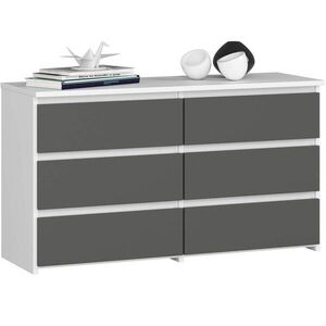 RAUMHIRSCH FURNITURE KOMODA Biela, grafitovo šedá 57/100/35 vyobraziť