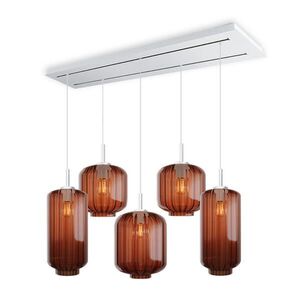 s.luce VELO jedálenská lampa 5-plameňová 2-radová 160cm Ø 18/20/25cm vyobraziť