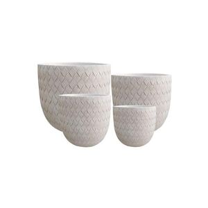 Mondex KVETINÁČ Herva, sada 4 ks, béžový, 44/44/42 cm, keramika vyobraziť