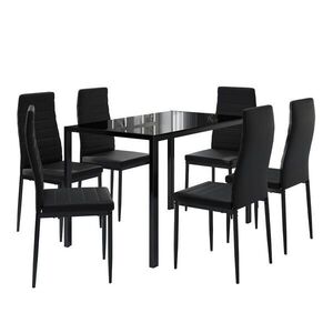 Vicco SÚPRAVA JEDÁLENSKÉHO STOLA Grand čierna 120 x 75 cm Súprava 6 vyobraziť