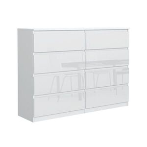 RAUMHIRSCH FURNITURE KOMODA Biela, lesklá 139/102/39 vyobraziť