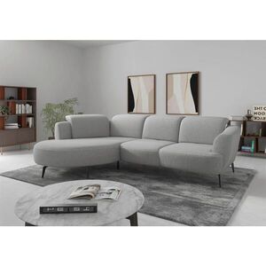 Sit & More ROHOVÁ SEDAČKA, textil, svetlosivá vyobraziť