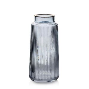 Mondex VÁZA Serenite Grey 13/13/26 cm sklo vyobraziť
