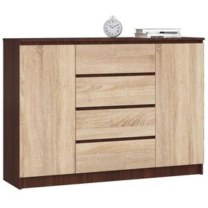 RAUMHIRSCH FURNITURE KOMODA tmavohnedá, dub Sonoma 99/138/40 vyobraziť