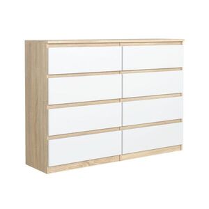 RAUMHIRSCH FURNITURE KOMODA Sonoma, biela 120/102/39 vyobraziť