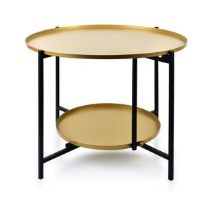 Mondex KONFERENČNÝ stolík Lucas Gold 60, 5/60, 5/45 cm kovový vyobraziť
