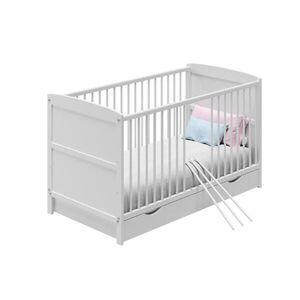 Home Collective DETSKÁ POSTEĽ 60x120 s matracom a zásuvkou Biela vyobraziť