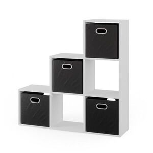 Vicco SCHODISKOVÁ POLICA biely 107.2 x 107.8 cm s výklopnými boxmi opt.3 vyobraziť