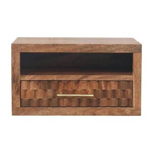 Artisan Furniture NÁSTENNÝ nočný stolík Arno v povrchovej úprave Golden Teak, 1 zásuvka a otvorená priehradka, svetlohnedý vyobraziť