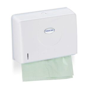 Relaxdays DÁVKOVAČ Biely na papierové utierky nástenný ABS H2 vyobraziť