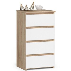 RAUMHIRSCH FURNITURE KOMODA dub Sonoma, biela 74/40/35 vyobraziť