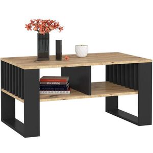 RAUMHIRSCH FURNITURE KONZOLOVÝ STOLIK dub Artisan, čierny 45/92/53 vyobraziť