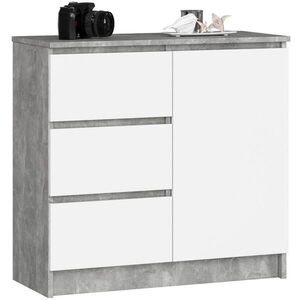 RAUMHIRSCH FURNITURE KOMODA betón, biela 77/80/35 vyobraziť