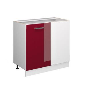 Vicco UNIVERZÁLNA ROHOVÁ SKRIŇA R-Line Bordeaux vysoký lesk 86 cm s dvierkami, bez pracovnej dosky vyobraziť