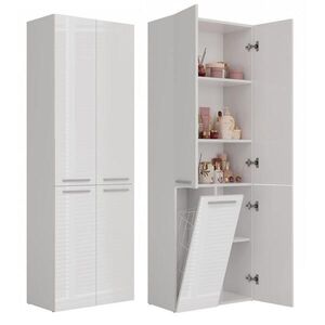 RAUMHIRSCH FURNITURE KÚPEĽŇOVÁ SKRÍŇ Biela, lesklá biela 60/174/30 vyobraziť