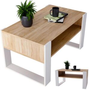 CraftPAK KONZOLOVÝ STOLÍK z drevotriesky, obdĺžnikový, stabilný, dub Sonoma 45/53, 6/92 cm vyobraziť