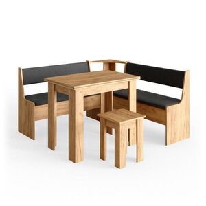 Vicco ROHOVÁ LAVICOVÁ SKUPINA Roman Dub Goldkraft 150 x 150 cm so stolom vyobraziť
