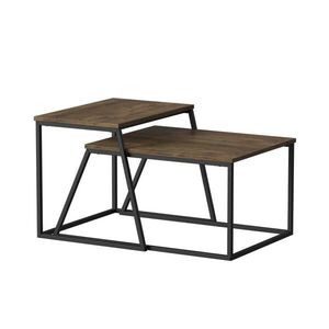 Vicco SÚPRAVA KONFERENČNÉHO STOLÍKA Myra Rustikálny dub/čierna 60 x 50 cm 2 diely vyobraziť