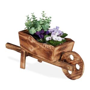Relaxdays FÚRIK Prírodné drevo na kvety vintage 47 cm vyobraziť