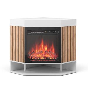 Vicco ELEKTRICKÝ KRB Lynea biely 100 cm s realistickým efektom plameňa a 1800W ohrievačom vyobraziť
