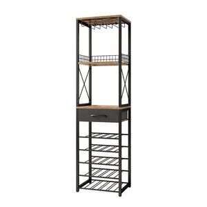 Vicco STOJAN NA VÍNO Porto Rustikálny dub 40 x 147.5 cm so zásuvkou vyobraziť