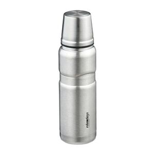 Relaxdays TERMOSKA Strieborná nerezová izolovaná 500 ml s pohárom vyobraziť