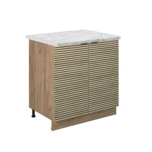 Vicco SPODNÁ SKRINKA POD DREZ Fame-Line Dubový panel 80 cm , AP Marble vyobraziť