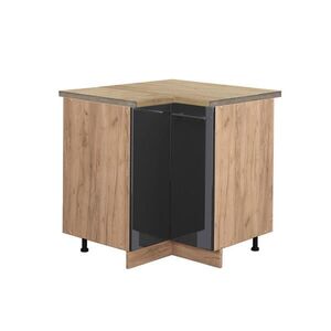 Vicco ROHOVÁ SPODNÁ SKRINKA Fame-Line Antracit vysoký lesk 80.5 cm , AP Oak vyobraziť