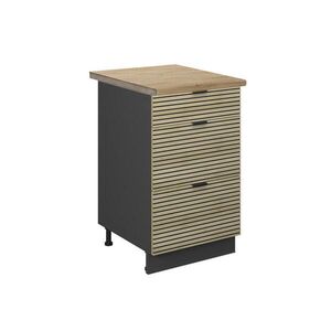 Vicco KUCHYNSKÁ SPODNÁ SKRINKA Fame-Line, Dubový panel/antracitová, 50 cm, AP Oak vyobraziť