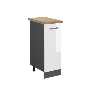 Vicco LEKÁRENSKÁ SKRINKA R-Line Biely vysoký lesk 30 cm , AP Oak vyobraziť