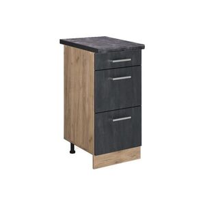 Vicco KUCHYNSKÁ SPODNÁ SKRINKA R-Line Čierny betón 40 cm AP Antracit vyobraziť