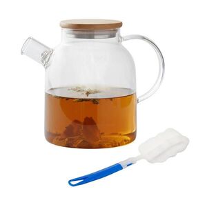 Relaxdays ČAJNÍK Transparentný borosilikátové sklo 1, 8 l vyobraziť
