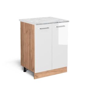 Vicco KUCHYNSKÁ SPODNÁ SKRINKA R-Line Biely vysoký lesk 60 cm AP mramor vyobraziť
