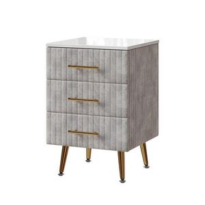 Vicco NOČNÝ STOLÍK Velia Šedá 41 x 62 cm s 3 zásuvkami vyobraziť