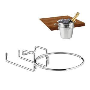 Relaxdays DRŽIAK na chladič vína Strieborná kov na stôl 37 cm vyobraziť