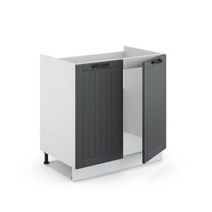 Vicco SPODNÁ SKRINKA POD DREZ Fame-Line Antracitový vidiecky dom 80 cm , AP Oak vyobraziť