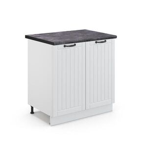 Vicco SPODNÁ SKRINKA POD DREZ Fame-Line Biely vidiecky dom 80 cm , AP Antracit vyobraziť