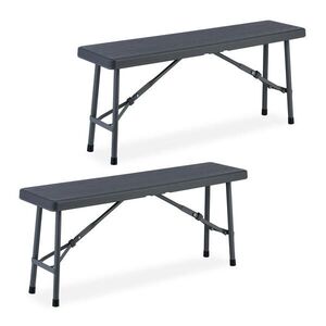 Relaxdays LAVICA Sivá 2-dielny-set skladacia drevodekor 100 cm vyobraziť