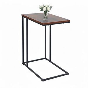 Relaxdays PRÍRUČNÝ STOLÍK Čierny tvar C MDF 64 cm vyobraziť