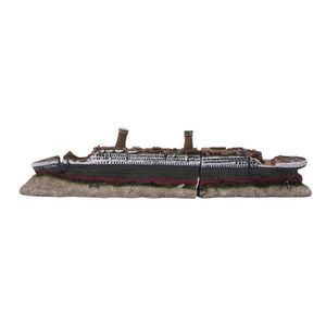 Relaxdays DEKORÁCIA Farebná do akvária Titanic vrak lode 38, 5 cm vyobraziť